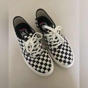 Vans Skate Authentic Checkerboard blk/wht : Mens Sz: 9.5